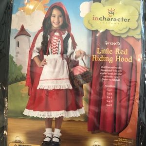incharacter Little Red Riding Hood Costume, Size 8 (Girls)